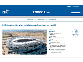 FCCCO Live’s latest post on FCC's new sports facilities in Madrid is now available FCCCO Live is now available on FCC Construction's new sports facilities