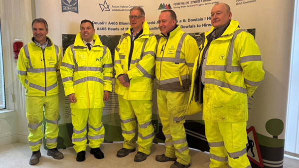 El proyecto de ampliación de la autovía A465 (Gales, Reino Unido) recibe la visita del Ministro de Transportes del Gobierno