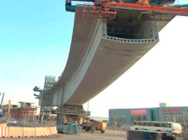 FCC Construcción progresses in building the Khurais bridge in the Riyadh Metro project