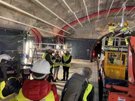 El Consejero de Transportes, Movilidad e Infraestructuras de la Comunidad de Madrid visita las obras de Modernización de la estación de metro de Esperanza, ejecutadas por FCC Construcción