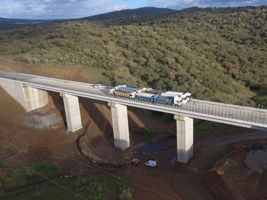 FCC Construcción y Convensa han realizado la prueba de carga de los viaductos del tramo Arroyo de la Charca-Grimaldo