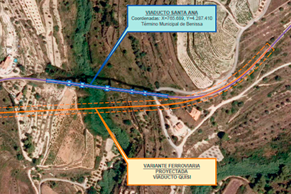 FCC Construcción gana el proyecto de construcción del viaducto del Quisi, en el tramo CALP-TEULADA de la línea 9 de Tram de Alicante