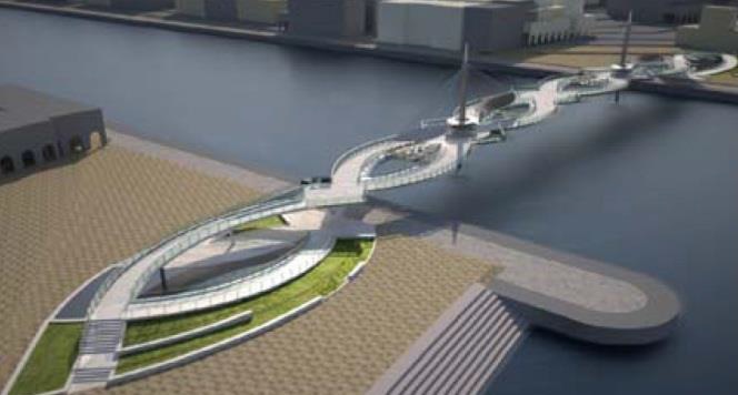 Las pasarelas de Lusail, Qatar, al 75%