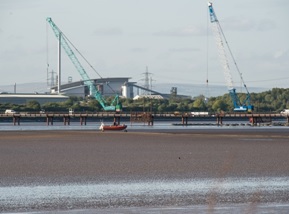 FCC ejecuta el primer puente provisional sobre el río Mersey, en Reino Unido