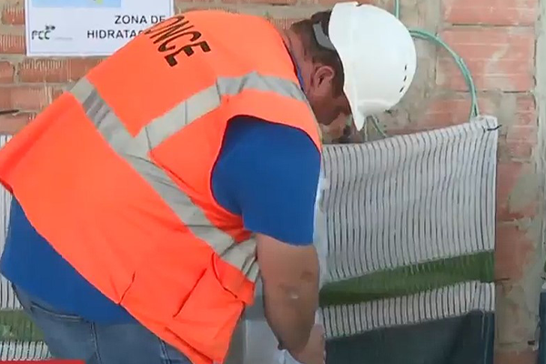 El Instituto de Seguridad y Salud en el Trabajo de la Comunidad de Madrid escoge una obra de FCC Construcción para presentar la Campaña Contra el Calor