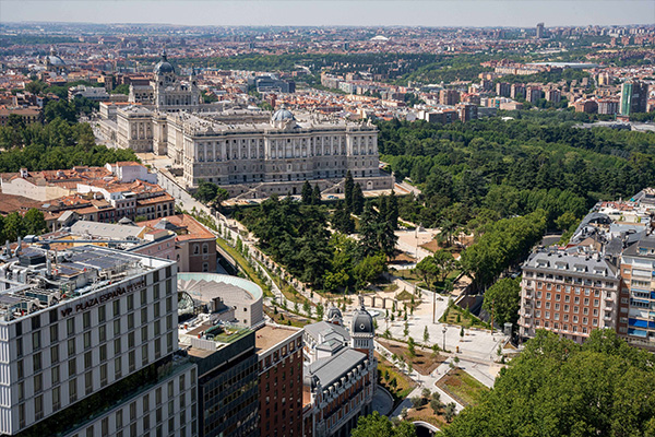 La remodelación de la plaza de España y su entorno, galardonada por la XVI Bienal Española de Arquitectura y Urbanismo